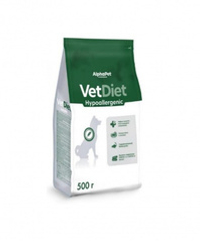 AlphaPet Vet Diet 0,5кг сухой при пищевой аллергии и непереносимости ингредиентов для собак