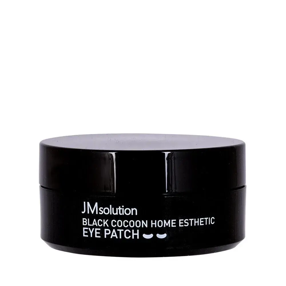 JMSolution Eye Patch Black Cocoon Home Esthetic Патчи гидрогелевые с протеинами шёлка и углём, 90 гр (60 шт)