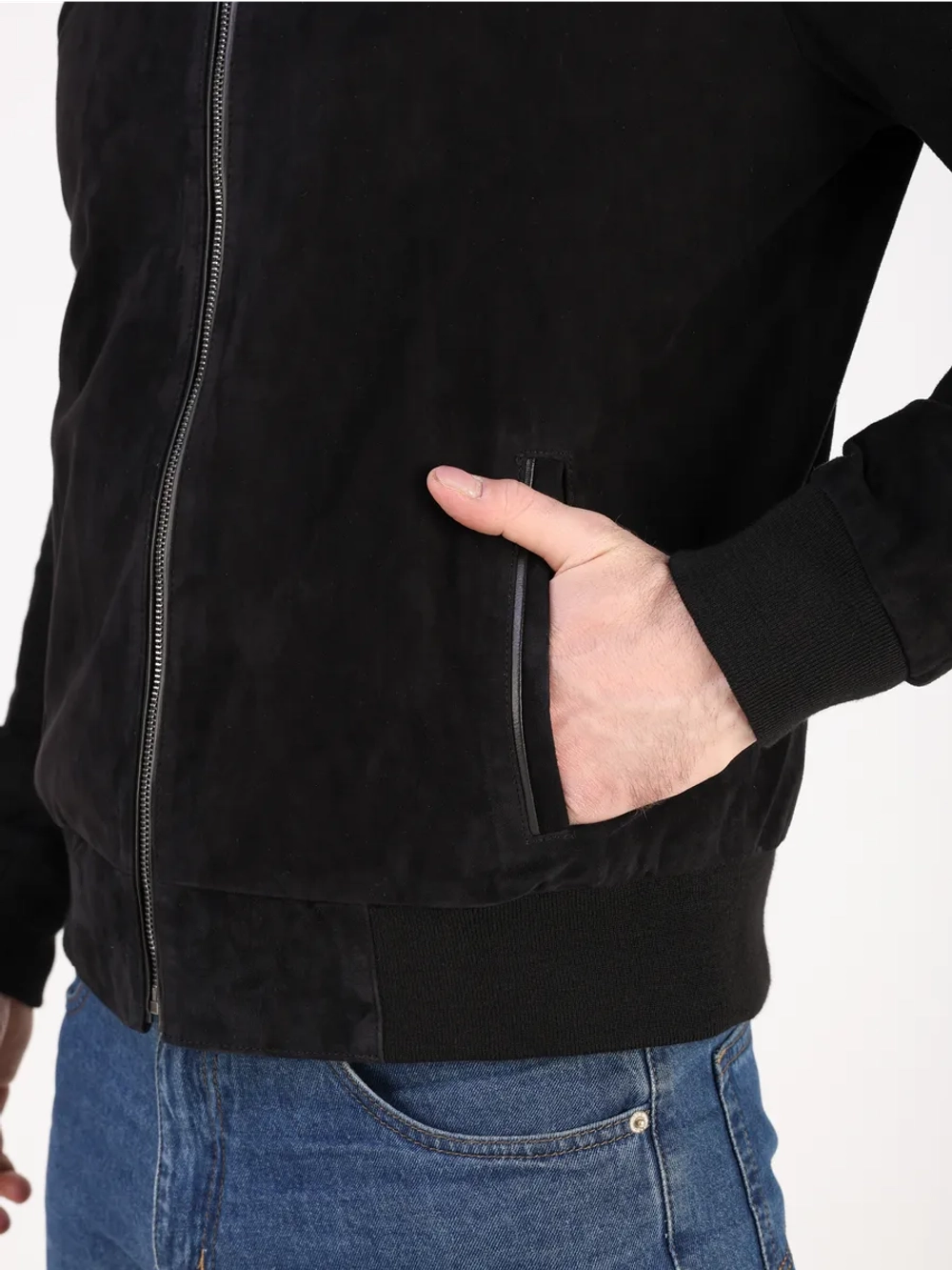 Кожаная куртка демисезонная замшевая натуральная