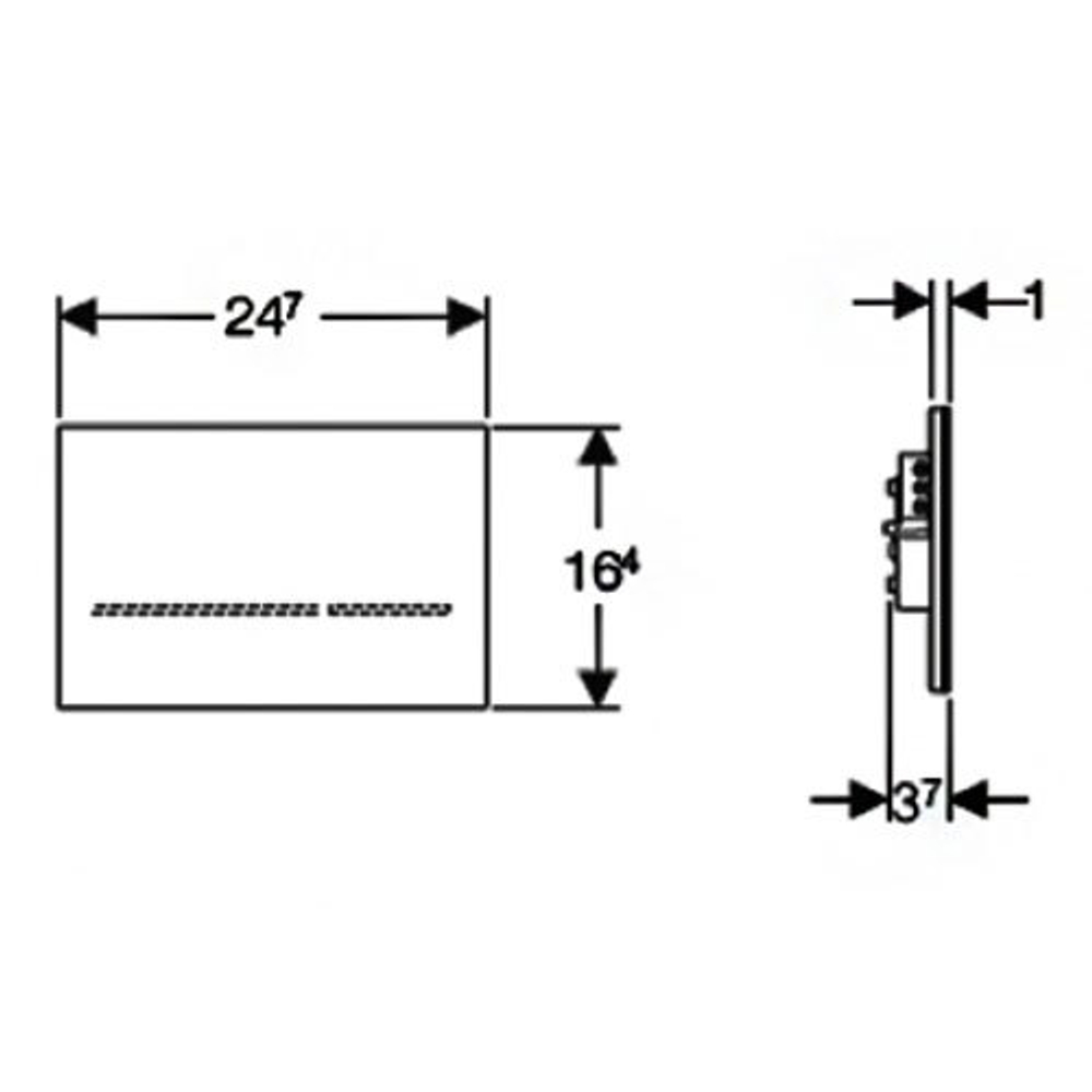 Смывная клавиша сенсорная GEBERIT Sigma 80 116.090.SM.1