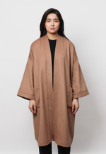 Шапан шерстяной удлиненный на запах CAMEL