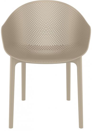 Кресло пластиковое Sky бежевое