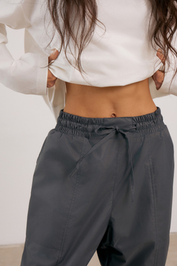 Джоггеры утеплённые, асфальт