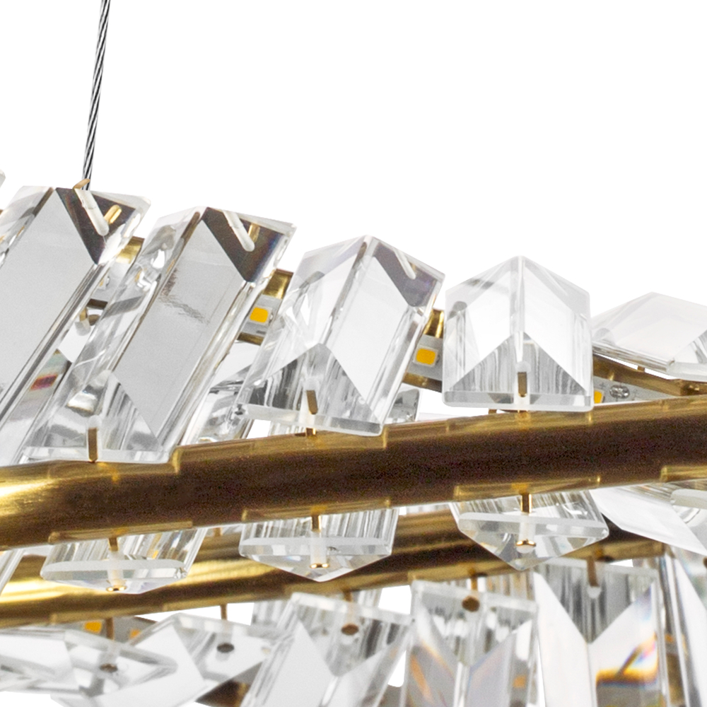 699043 Люстра VIDARE 20W LED 1700LM ЗОЛОТО 3000K IP20