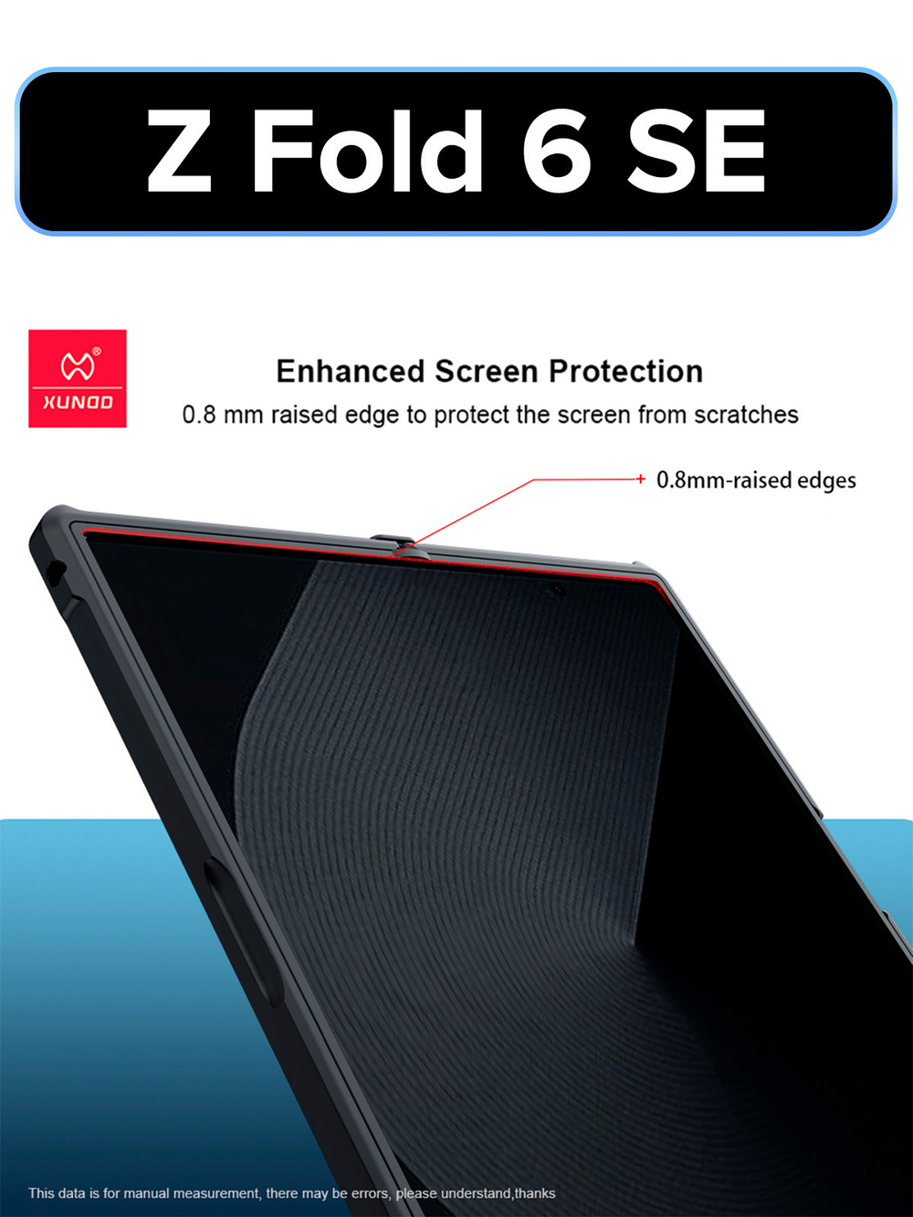 Чехол на Samsung Galaxy Z Fold 6 SE противоударный с усиленными углами XUNDD