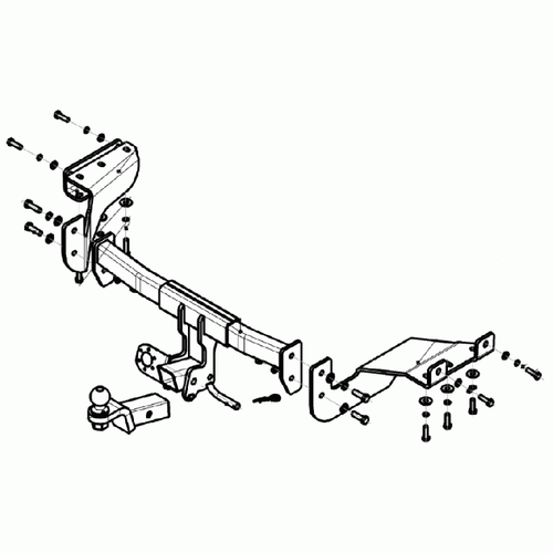 Фаркоп Oris на Mitsubishi Outlander XL7 2007-, PEUGEOT 4007 07-, Citroen C-Crosser 07- (паспорт и сертификат в комплекте,без электрики) 4165-E