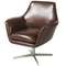 Поворотное кресло Angel Cerda 5093 из коричневой кожи