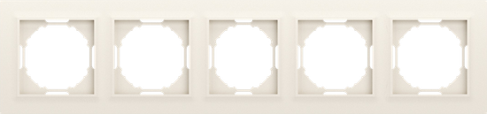 Рамка 5-я,  Wave матовый кремовый,  серия A07