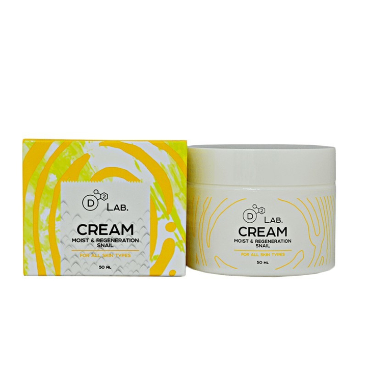 Крем для лица D2 Lab Snail Moist and Regeneration увлажняющий и восстанавливающий с Муцином Улитки 50 мл