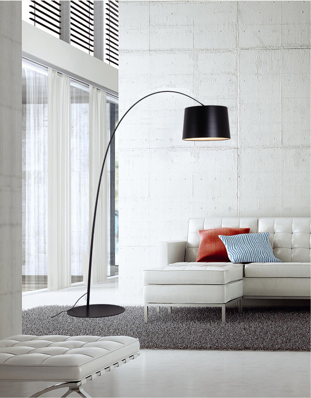 Напольный дизайнерский светильник  Twiggy by Foscarini (красный)