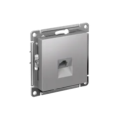 Розетка компьютерная AtlasDesign RJ45 кат.6A механизм алюм. SE ATN000386