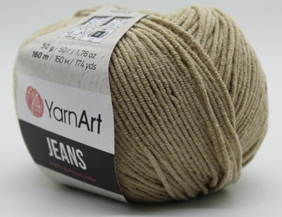 Пряжа "Jeans" 48 Бежевый