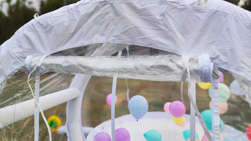 Прозрачная надувная палатка-шар «BubbleTree» ПВХ, 3,9*3*2,3 м