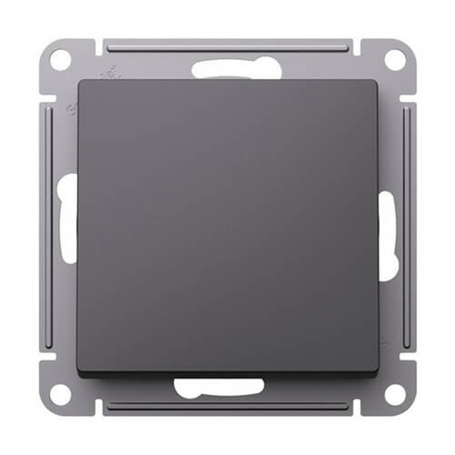 Одноклавишный выключатель 10А механизм SE AtlasDesign, базальт [уп 5 шт] ATN001411