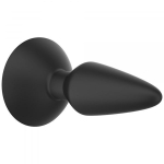 Чёрная вибровтулка Equinox с присоской (Цвет: черный)