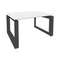 Onix Direct Стол журнальный на О-образном м/к O.MO-SJ-1 Белый Бриллиант/Металл Антрацит 780*600*450