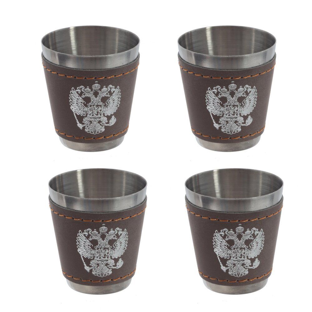 GAEM Набор из 6 предм: фляжка 270 мл, 4 стопки 30 мл, воронка, L22 W17,5 H4 см