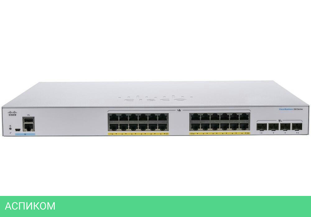 Коммутатор Cisco CBS350 (CBS350-24P-4G-CN)