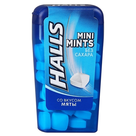 Конфеты Halls Mini Mints мята без сахара 12.5гр