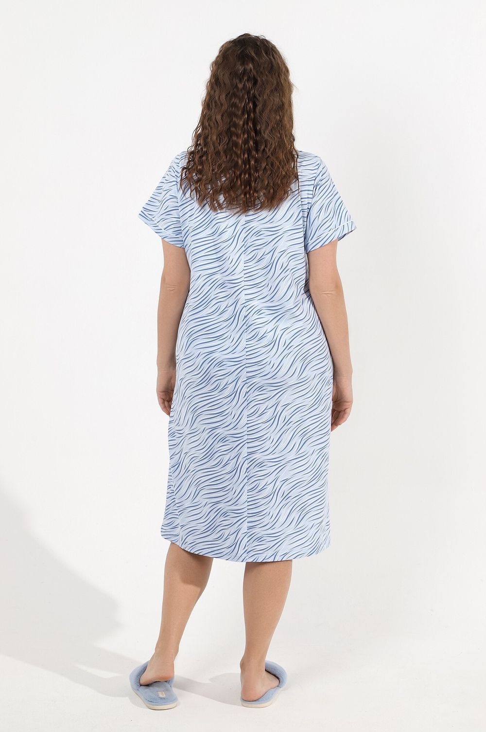 Ночная сорочка Остин-1 Виотекс ГОЛУБОЙ