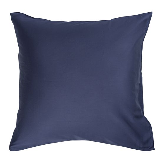 Набор из двух наволочек из сатина темно-синего цвета из коллекции essential, 70х70 см