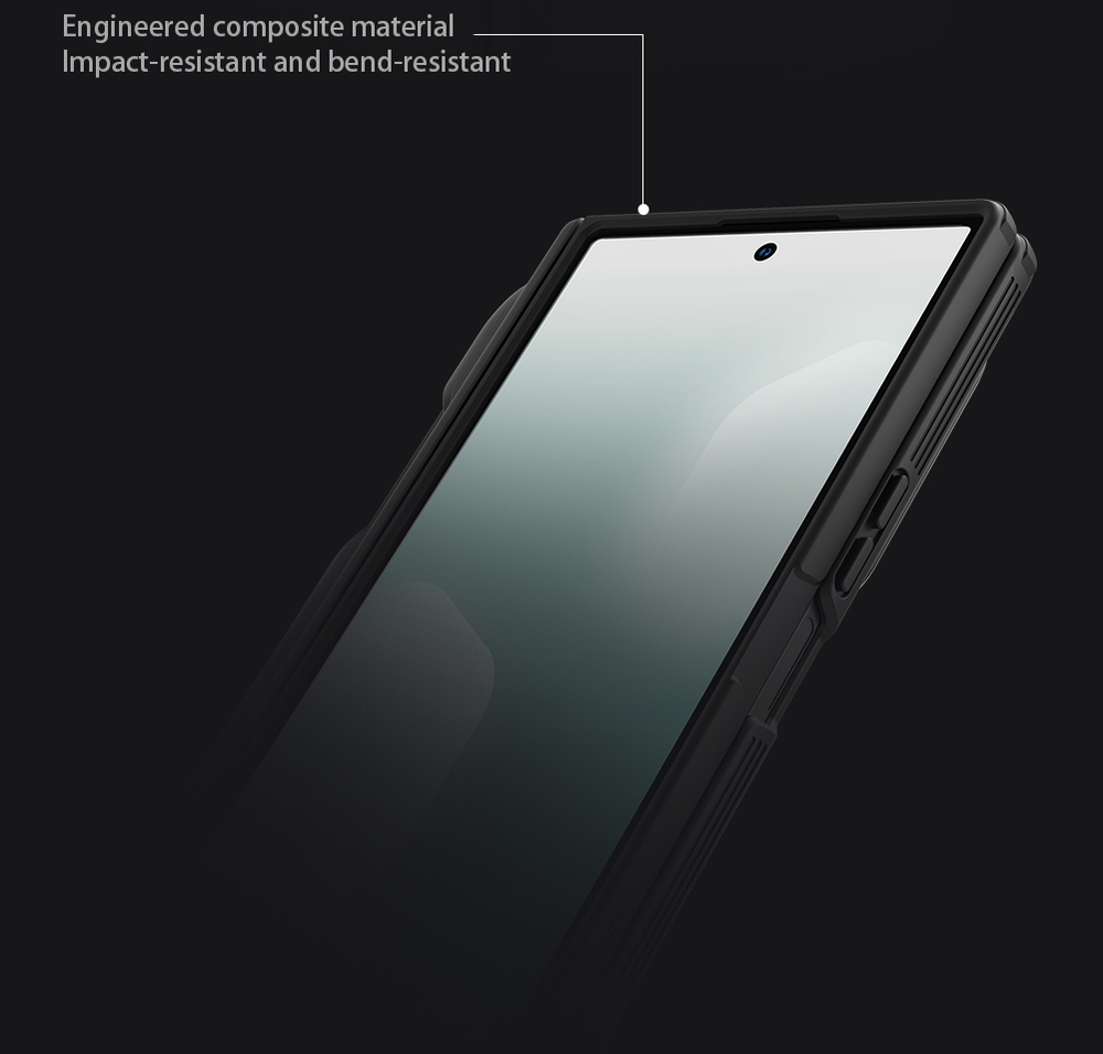 Чехол с MagSafe на Samsung Galaxy Fold 7, серия CamShield Prop Magnetic от Nillkin (версия с прозрачной крышкой объектива и стилусом)