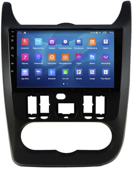 Магнитола для Renault Logan/Sandero 2009-2014 - Parafar PF175BUHD на Android 13, QLED, ТОП процессор, 8Гб+128Гб, CarPlay, 4G SIM-слот