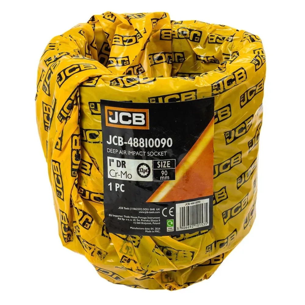 Головка ударная глубокая 1'', 90мм (12гр.) JCB JCB-48810090