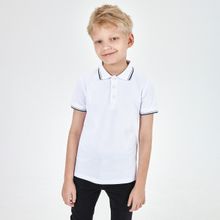 Белая футболка-поло для мальчика KOGANKIDS
