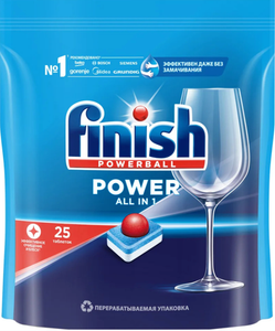ДЛЯ ПОСУДОМОЕЧНЫХ МАШИН FINISH POWER ТАБЛЕТКИ 25ШТ