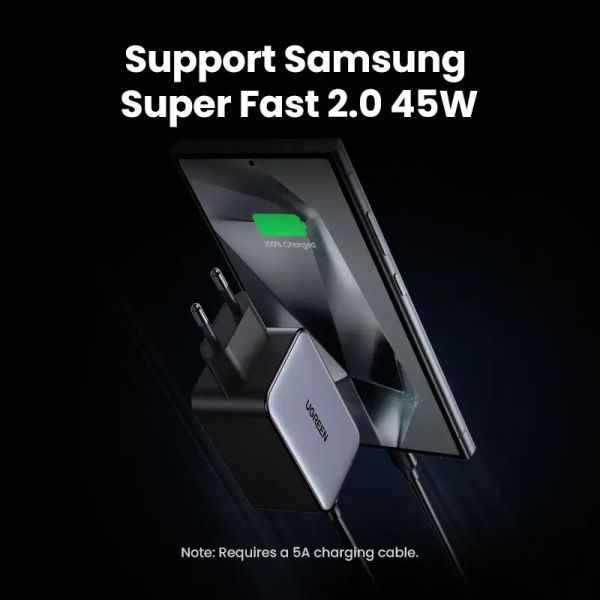 Адаптер питания Ugreen 65Вт GAN Fast Charger (3 Type-C)