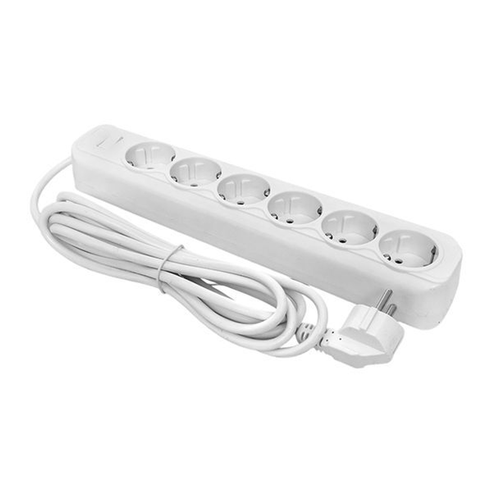 Удлинитель с сетевым фильтром 6х3м с заземл. 16А IP20 Блокбастер XL 3.2кВт ПВС 3х1 с выкл. PROxima EKF UFA16-310-6-03