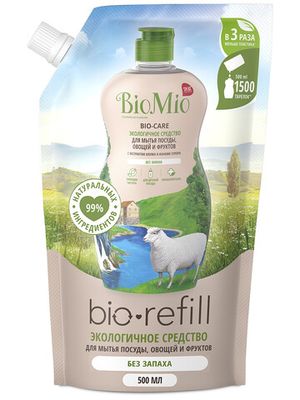 Средство для мытья посуды, Refill BioMio, 500 мл