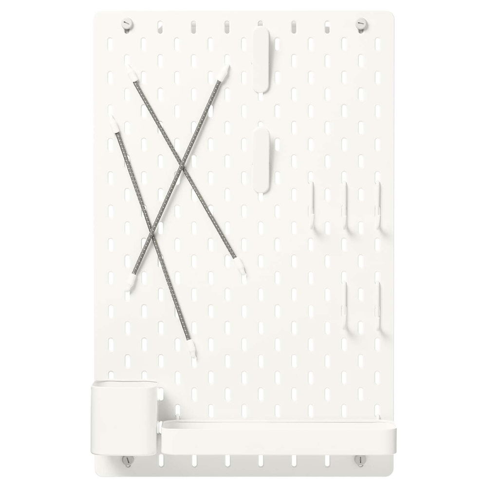 Перфорированная доска IKEA SKADIS (СКОДИС), Белый