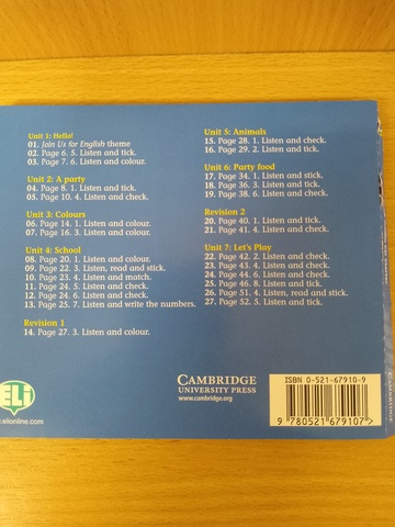 Join Us for English Starter Activity Book Audio CD !!Диск!!