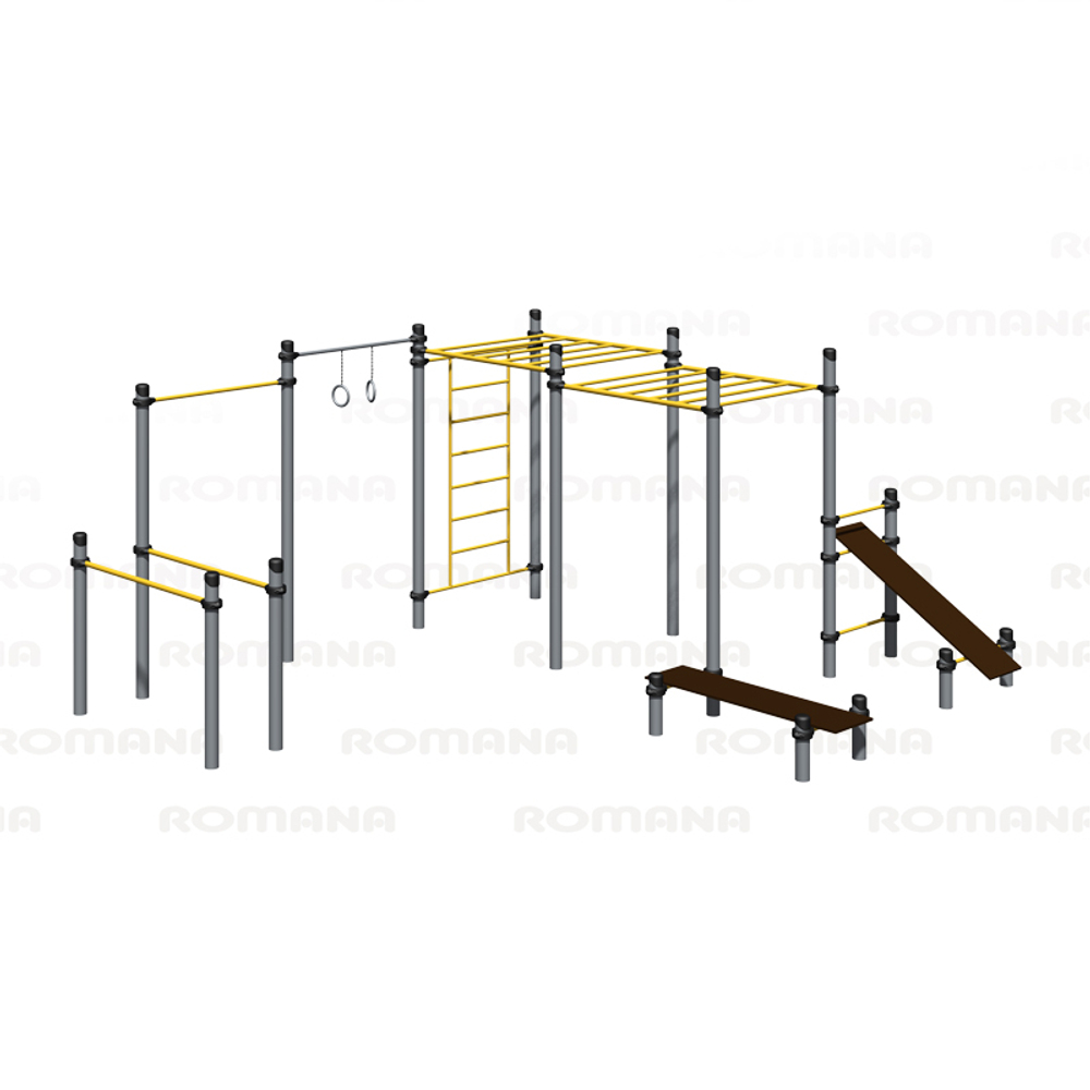 Спортивный комплекс со скамьей для пресса Romana 501.38.01