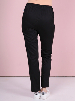 Брюки черные медицинские Б-101/2|MediS.moda