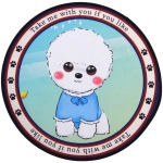 Коврик - лежанка для животных «ЛАПУСИКИ», мистер Айки, цвет как на фото d-60см (лейбл)