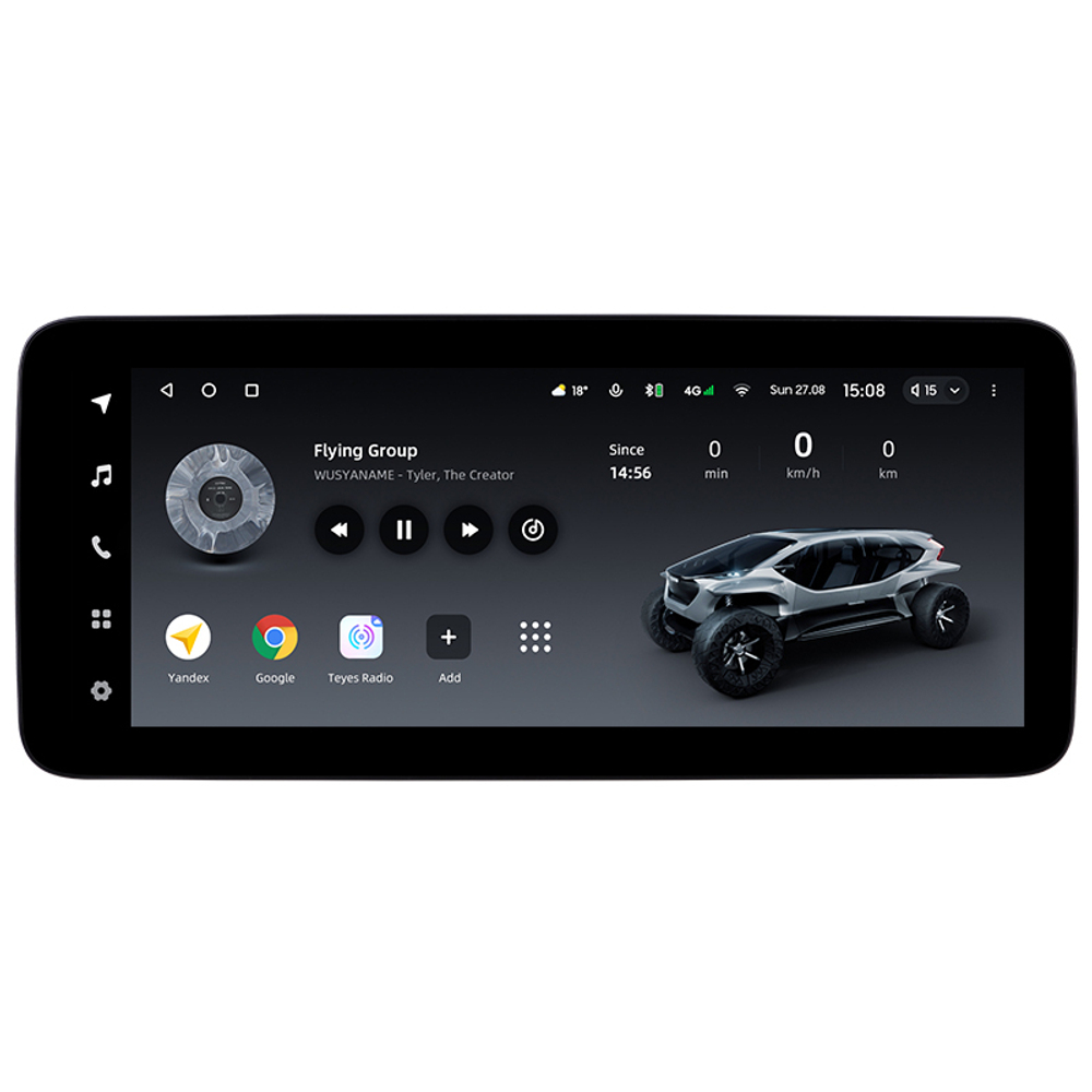 Магнитола для BMW 1 F20 2011-2015 CIC - Teyes LUX ONE ROUND монитор 12.3" 2K QLED на Android 10, CarPlay, 4G SIM-слот