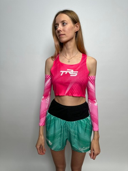 Кроп топ для бега TRS pink QR