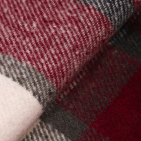 Ткань рубашечная фланель 260 г/м² 80% полиэстер, 20% хлопок шир.150 см  цв.41 красный