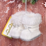 Подвеска «Волшебные ботиночки» 7 см, белый