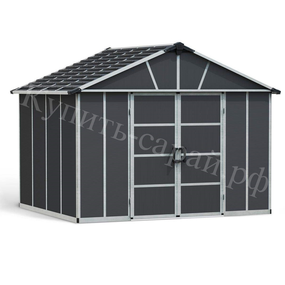 Гараж - хозблок из поликарбоната Palram Yukon 11x9