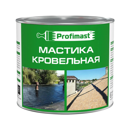 Мастика битумная Profimast, кровельная, черная, 1,8 кг