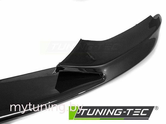 Спойлер бампера переднего для BMW 4 F32 / F33 / F36 (13-...) черный глянцевый в стиле M-Performance