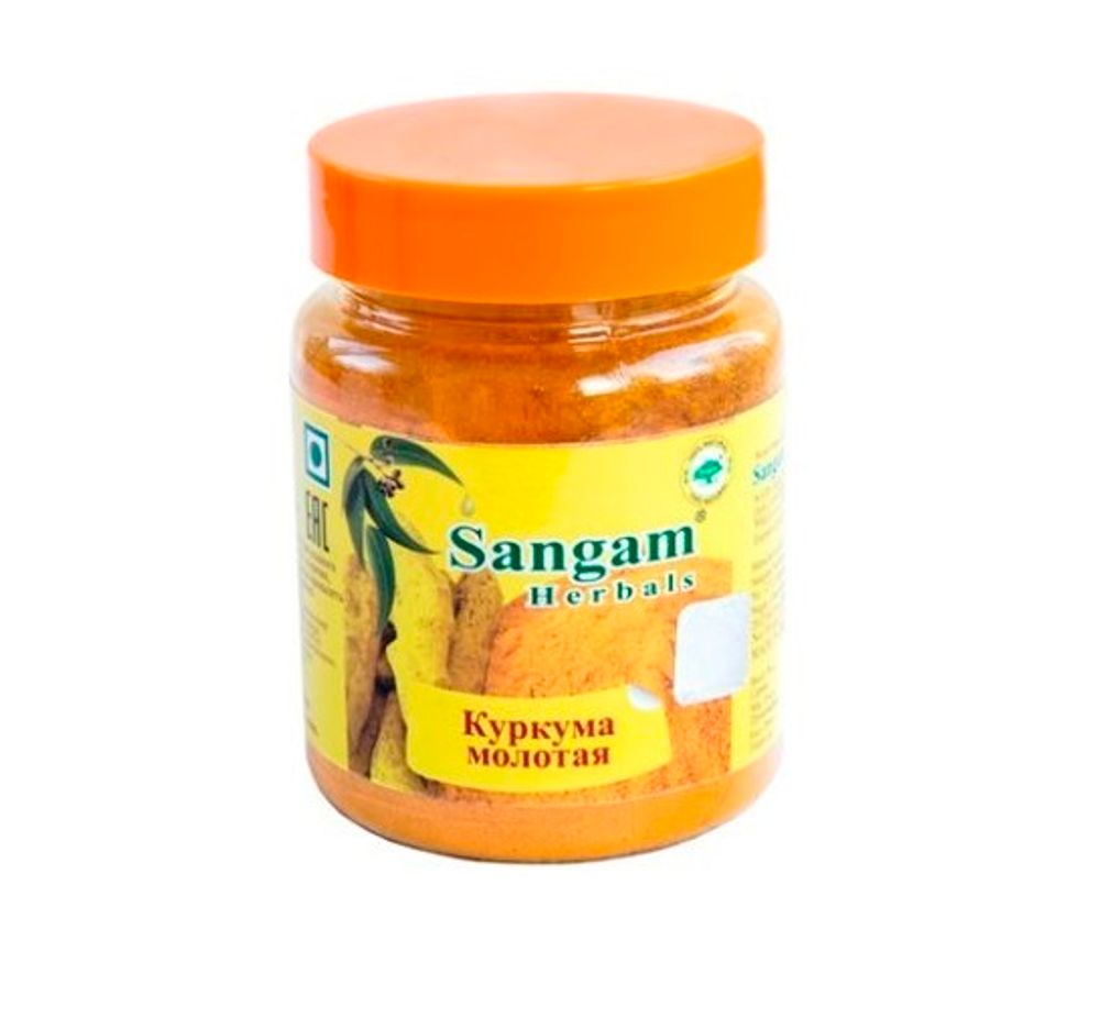 Специя Sangam Herbals Куркума молотая Turmeric Powder 80 г