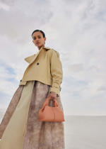 Сумка Polene Numéro Neuf Mini EDITION TEXTURED PEACH