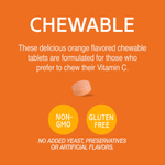 21st Century, жевательный витамин C, с апельсиновым вкусом, 500 мг, 110 таблеток