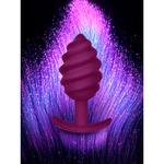 Gvibe Gplug Twist 2 Raspberry витая силиконовая анальная пробка для ношения, 10.5х3.9 см