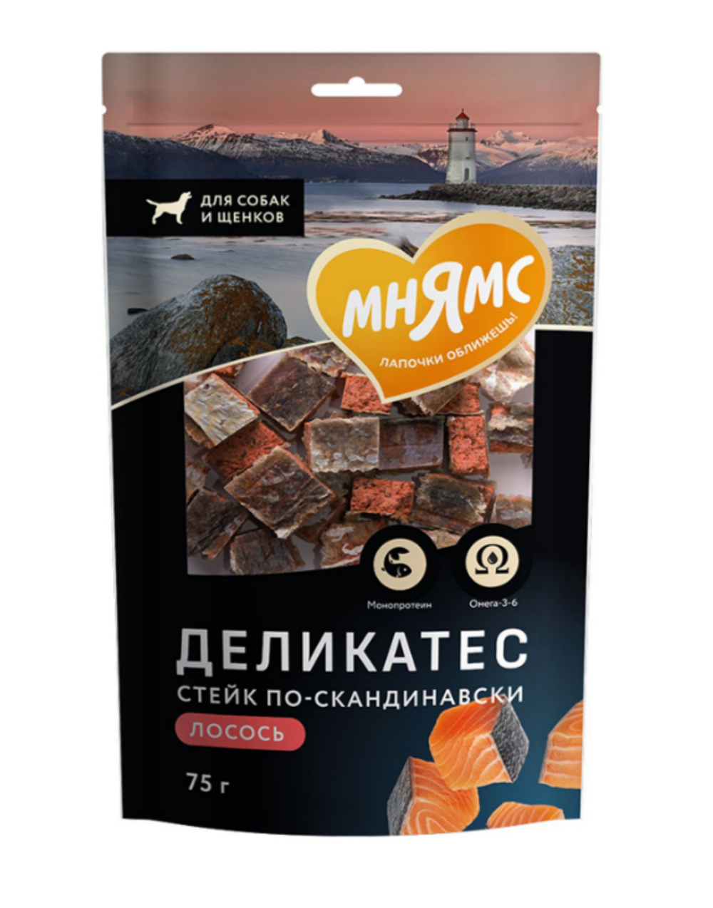 Лакомство Мнямс Деликатес "Стейк по-скандинавски" для собак 75 г (35025)